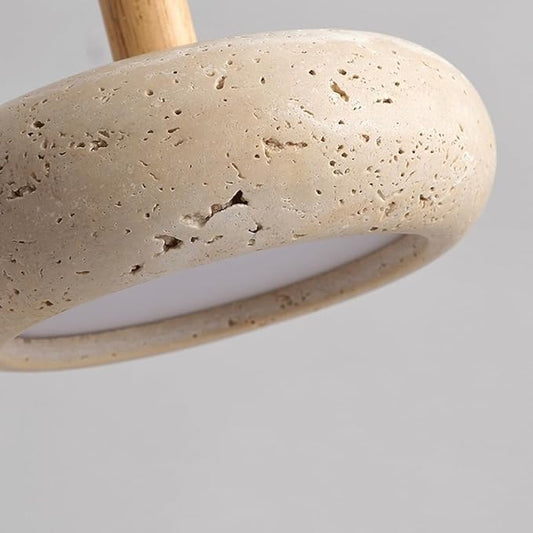 Halo Pendant - Travertine Wall Lamp