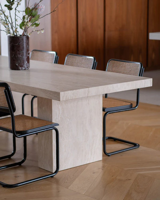 Tierra Bloc - Travertine Dining Table