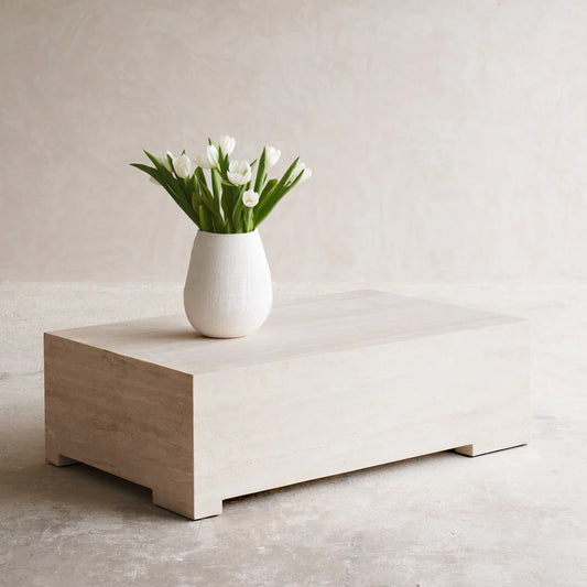 Alchemy Travertine Coffee Table
