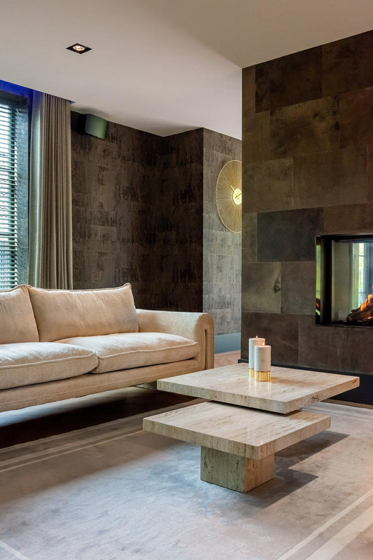 Travertine Square Coffee Tables