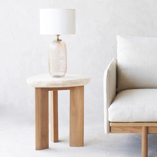 Dune Travertine Side Table (Set of 2)